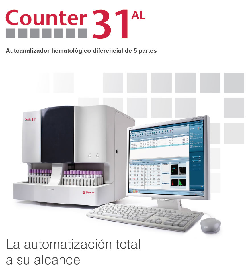 COUNTER 31 - 5 diff - Hasta 60 muestras por hora con cargador automatico  